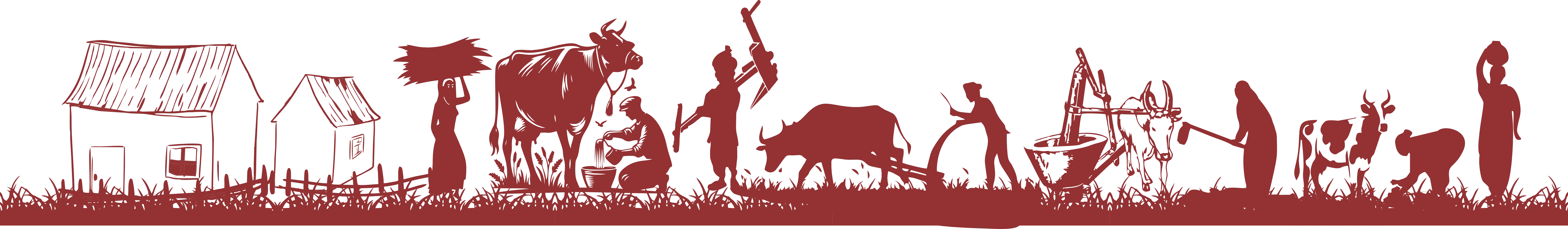 GRAH JYOTI Village Scene Divider